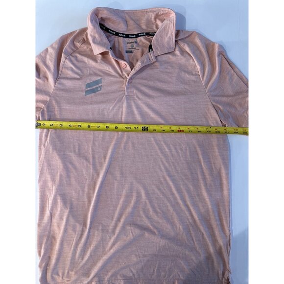 Hurley Mens Peach Polo Shirt Size L - Picture 5 of 8